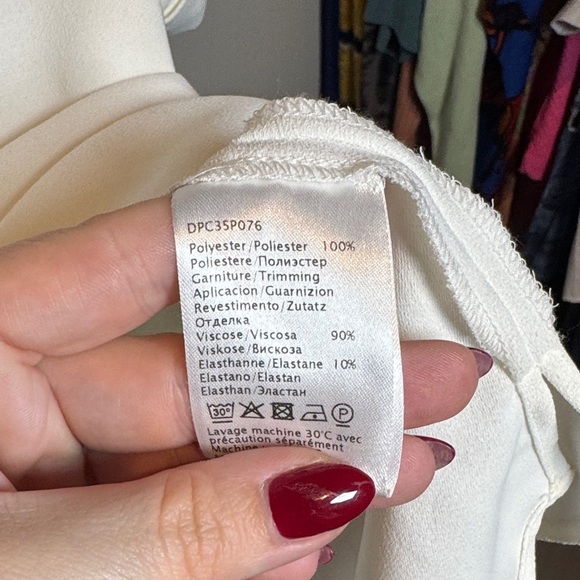 Gerard Darel White Top with Black Accents - Picture 3 of 5